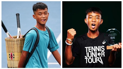 每天揮拍不低于7000次，網(wǎng)球改變了背簍少年的人生