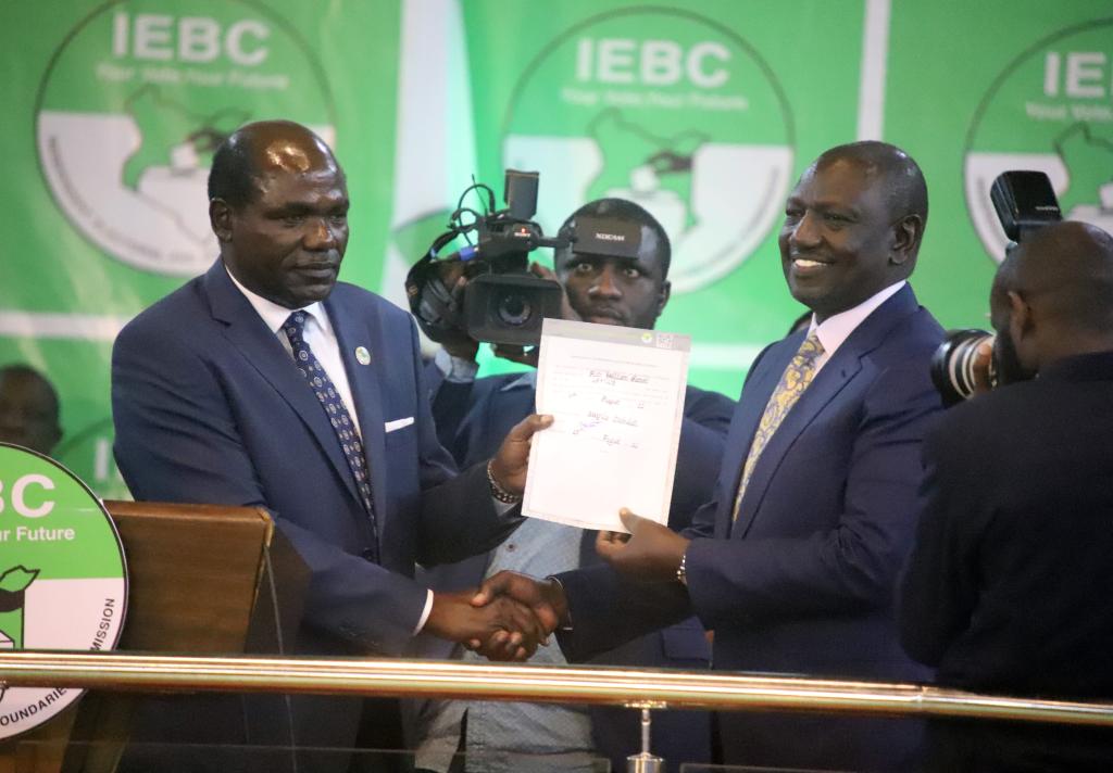 肯尼亞選委會(huì )宣布魯托在總統選舉中獲勝