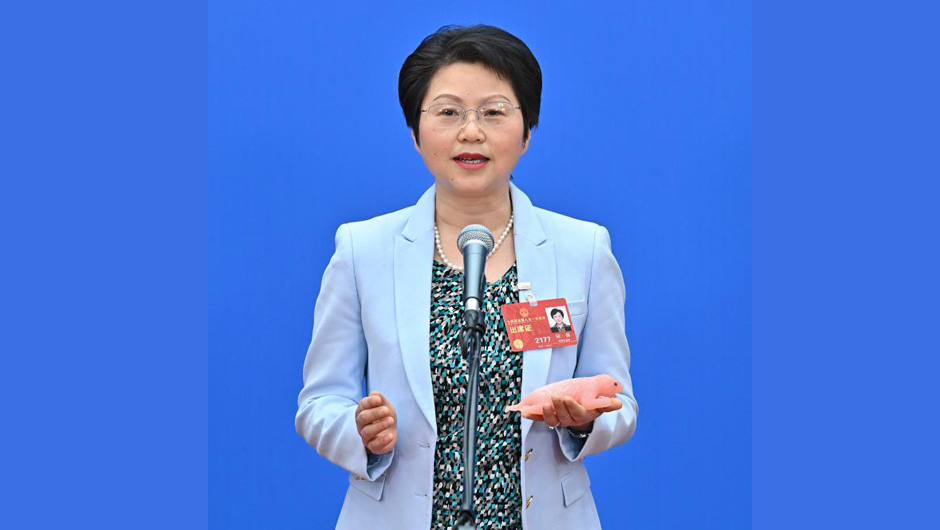 全國人大代表侯蓉接受媒體采訪(fǎng)