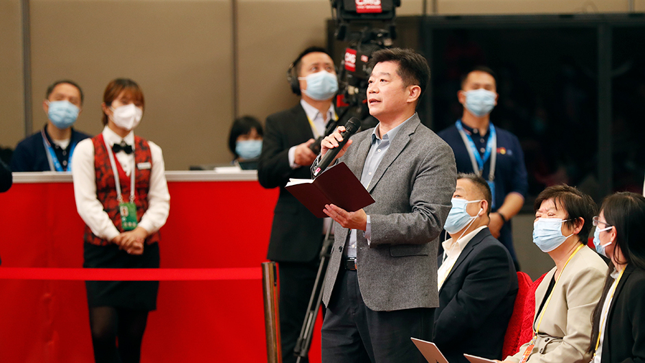 香港商報記者提問(wèn)