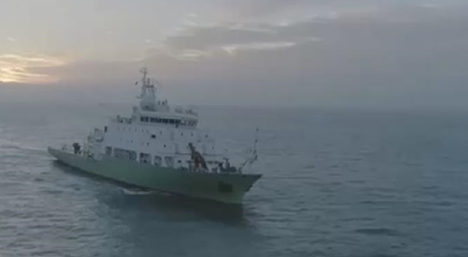 海洋科考重器&ldquo;實(shí)驗6&rdquo;科考船首航