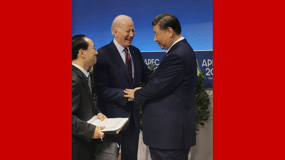 APEC會(huì )議結束時(shí)，拜登總統與習主席話(huà)別