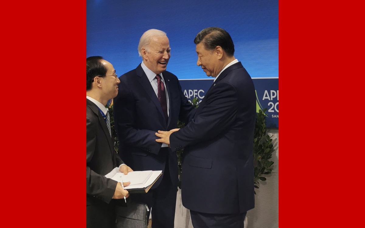 APEC會(huì )議結束時(shí)，拜登總統與習主席話(huà)別